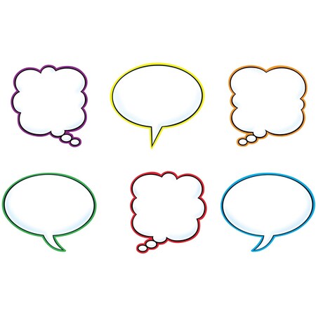 Trend Enterprises Speech Balloons Classic Accents Variety Pack, 36 Pieces, PK3 T10928